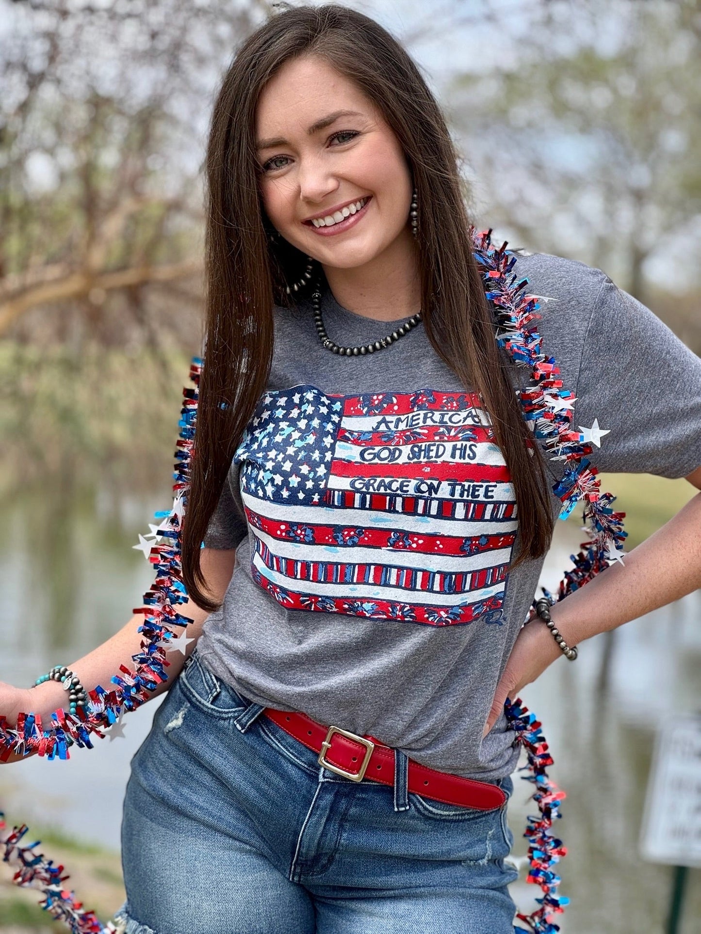 Callie Ann Stelter American Flag Tee