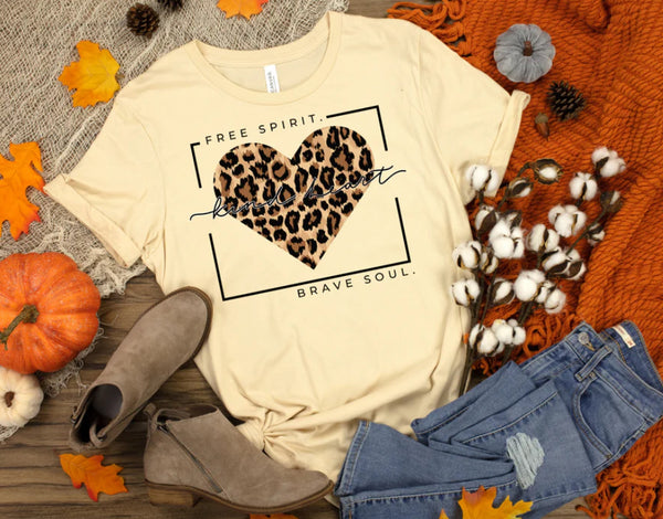 Free spirit, brave soul HIGH HEAT screen print Transfer