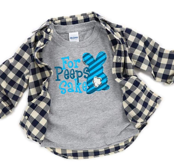 INFANT BOYS BLUE For Peeps Sake HIGH HEAT screen print transfer