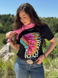 Callie Ann Stelter Pink Headdress Tee