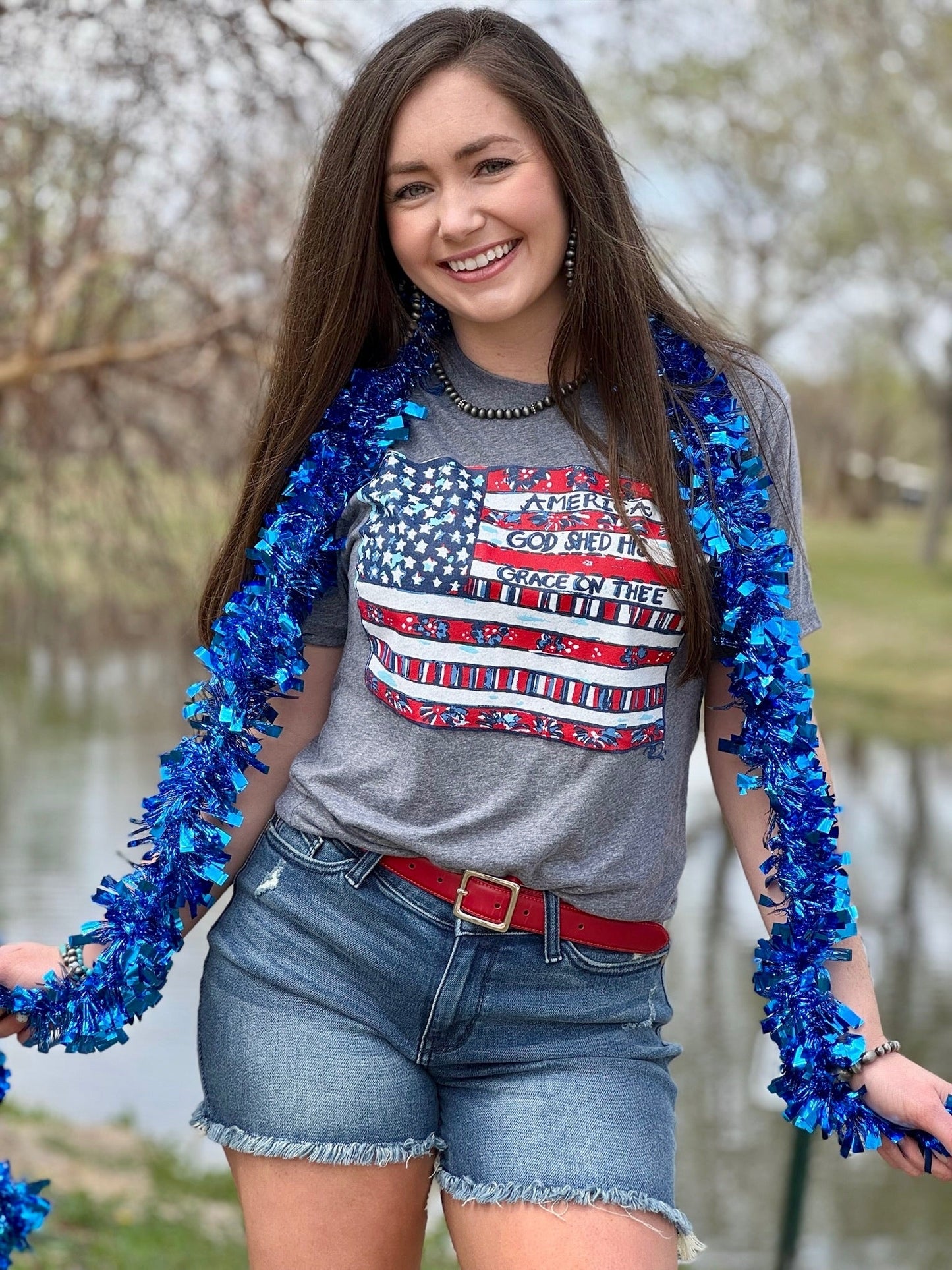 Callie Ann Stelter American Flag Tee
