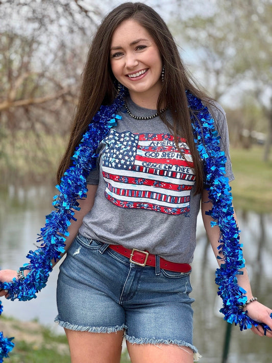 Callie Ann Stelter American Flag Tee